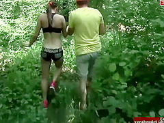 Young German Jogger Tempts Another Jogger For Sex And Gets A Cumshot In The Face