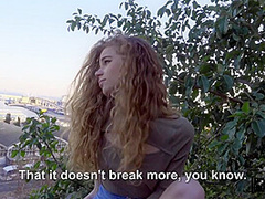 Petite Gymnast Chick Bounces On Jordis Dick