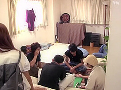 Japanese Group Sex Party In A Room
