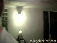 Petite lesbo coed sluts go down on pussy