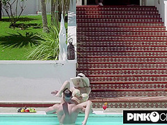 Busty Assfucked In A Poolside Threesome - Marica Chanel And Marica Chanelle