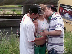 Alexis Crystal - Outdoor Threesome Fuck