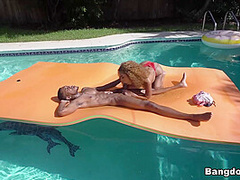 Jonathan Jordan & Brixley Benz in Stepdaughter Squirts By The Pool - Brownbunnies