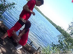 Outdoor Sex On Public Sea With Redhead Bitch No Condom