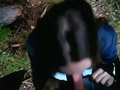 Risky Outdoor Blowjob. We Were Walking In The Park. I Saw A Field. I Decided To Suck A Dick