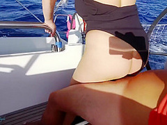 Hot Sex With Big Tits Blonde While Sail Boat On Ibiza