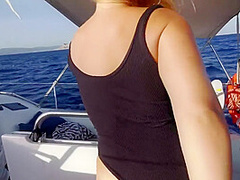 Hot Sex With Big Tits Blonde While Sail Boat On Ibiza