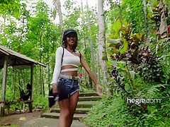 Exotic Skinny Teen Spends Her Time On Bali