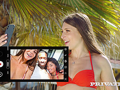 Scarlett and Anya Krey, Horny Teens Enjoy Interracial Threesome