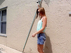 Stacy Martin In Stacys Outdoor Shower