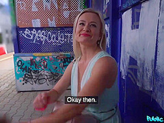 Czech Blonde Lily Picked Up & Pounded At Train Station