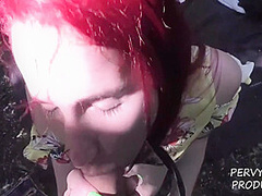 Pov Redhead Fucked In The Wood Public Sex Pov 8 Min