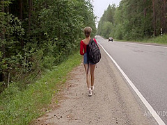 Clip-eva Lexx Sexy Hitchhiker Got Her First Anal Flx