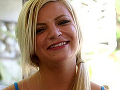 Alex Little - Sexy Blonde Babe Is Always Ready To Gag