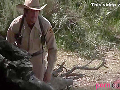 Glamorous Wild West Babes In Outdoor Orgy