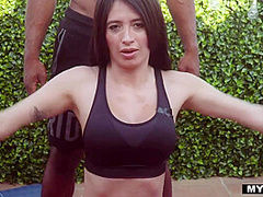 Jesus Reyes And Linda Gonzalez In Interracial Workout Sex With And