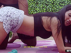 Jesus Reyes And Linda Gonzalez In Interracial Workout Sex With And