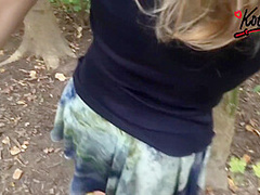Public Outdoor Sex In The Forest Standing Doggystyle And Lift Carry