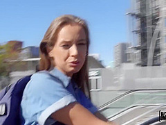 Jordi Smears Jizz All Over Cash Strapped Babe