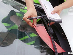 Universally Hated Parking Lady Facefucked!