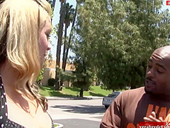 Curvy Blonde With Natural Tits Loves To Get Her Pussy Fucked In Interracial Sex
