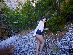 Hiker Hottie Aubree Facialed All Over Pov