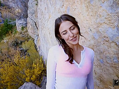 Hiker Hottie Aubree Facialed All Over Pov