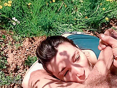 He Made Me Squirt In A Jiffy And I Sucked His Cock During Our Field Day