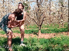 He Made Me Squirt In A Jiffy And I Sucked His Cock During Our Field Day