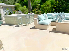 Blonde Milf Fucked By The Pool - Brooklyn Chase