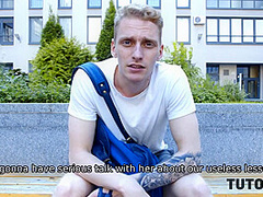 Boy Xxx Tutor Using Whipped Cream And His Erect Penis