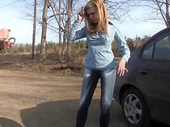 Arrested And Humiliated Outdoors With Dixie Comet And Candle Boxxx