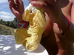 Me Painting Naked - Rianna Reyes - Countryside