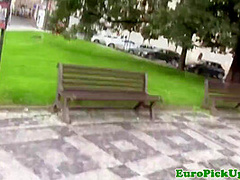 Picked Up Busty Euro Amateur Pov Sucking Dude Off