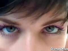 Teen banged in the woods by oldie cock