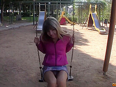 Gina Gerson In Petite Teen Picked Up On Playground And Rammed Up