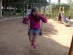 Gina Gerson In Petite Teen Picked Up On Playground And Rammed Up