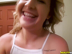 Azalea Stone In Chubby Milf Blows Big Dick With Fleshy Head In Public Wc