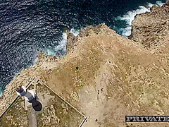 Cute Teens Take on a Big Black Cock