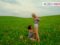 Busty Milf Tricks Pigtailed Blonde Teen Into Outdoor Tribbing With 18 Years Old