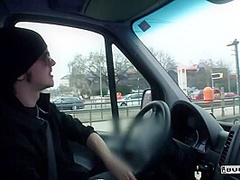 Josy Black - German Riding Dick In The Back Of A Van