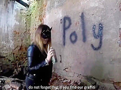 Painted Graffiti And Then Fucked Her Boyfriend (hard Sex)