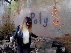 Painted Graffiti And Then Fucked Her Boyfriend (hard Sex)