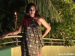 A Sexy Brunette Milf Having Arousement By Dancing