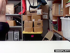 Teen Caught Shoplifting Gets Punishes By The Security Guy