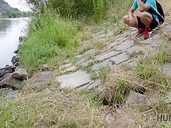 George Lee And Evelyn Neill In Outdoor Sex With Hunter Ends For Tanned Brunette