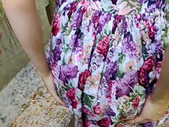 Great Blowjob In The Park Cum On Tits Girlfriend In Dress