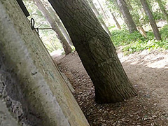 Great Blowjob In The Park Cum On Tits Girlfriend In Dress