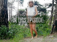 Wild Risky Public: Secretly Masturbate My Hairy Pussy Near The Camp In The Forest And Squirt!!!