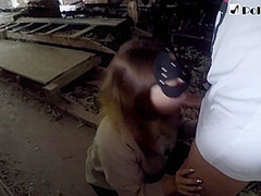 Russian Couple Fucked In An Abandoned Concert Hall